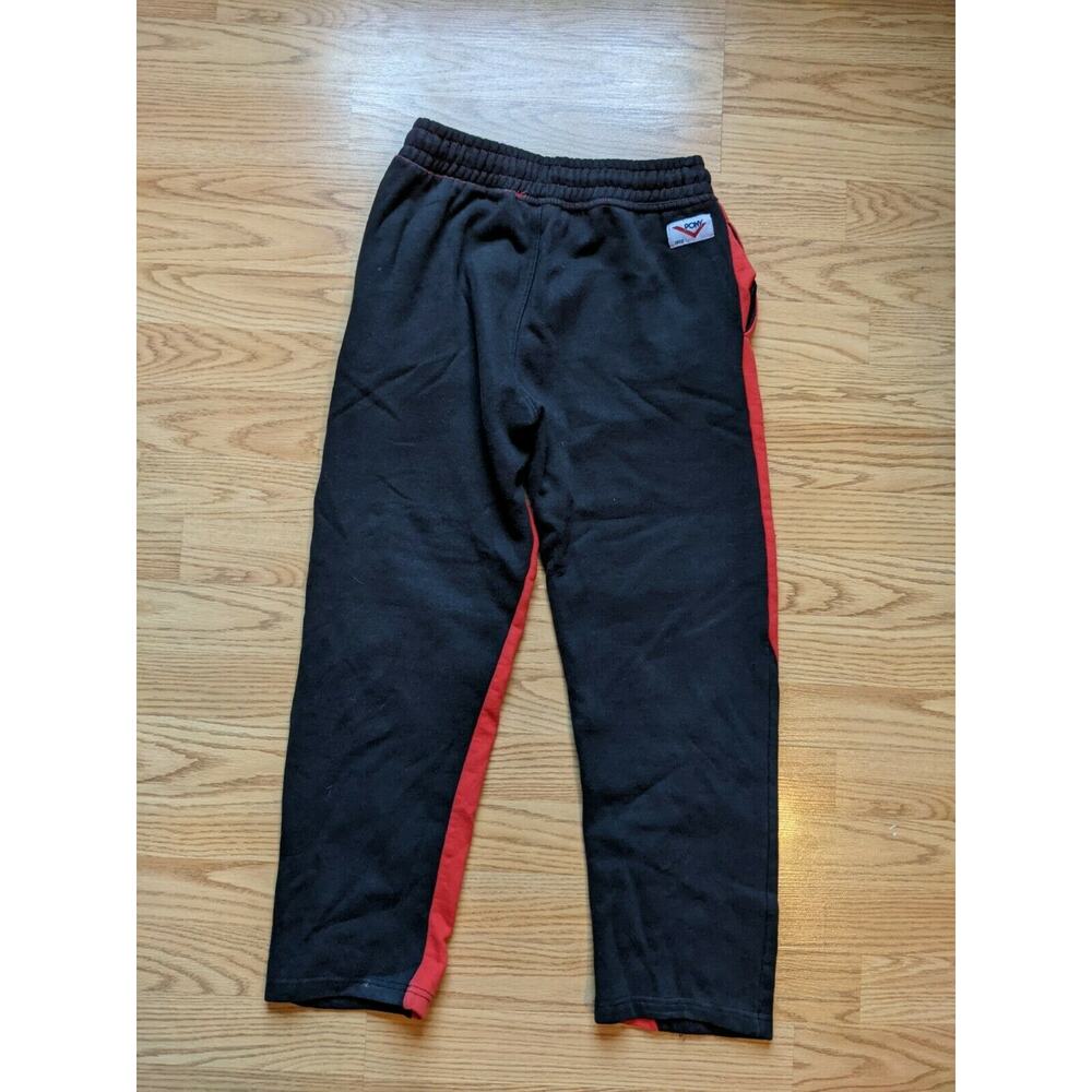 Pony Athletic Sweatpants Size M (10/12) Red & Black Spellout Jogging